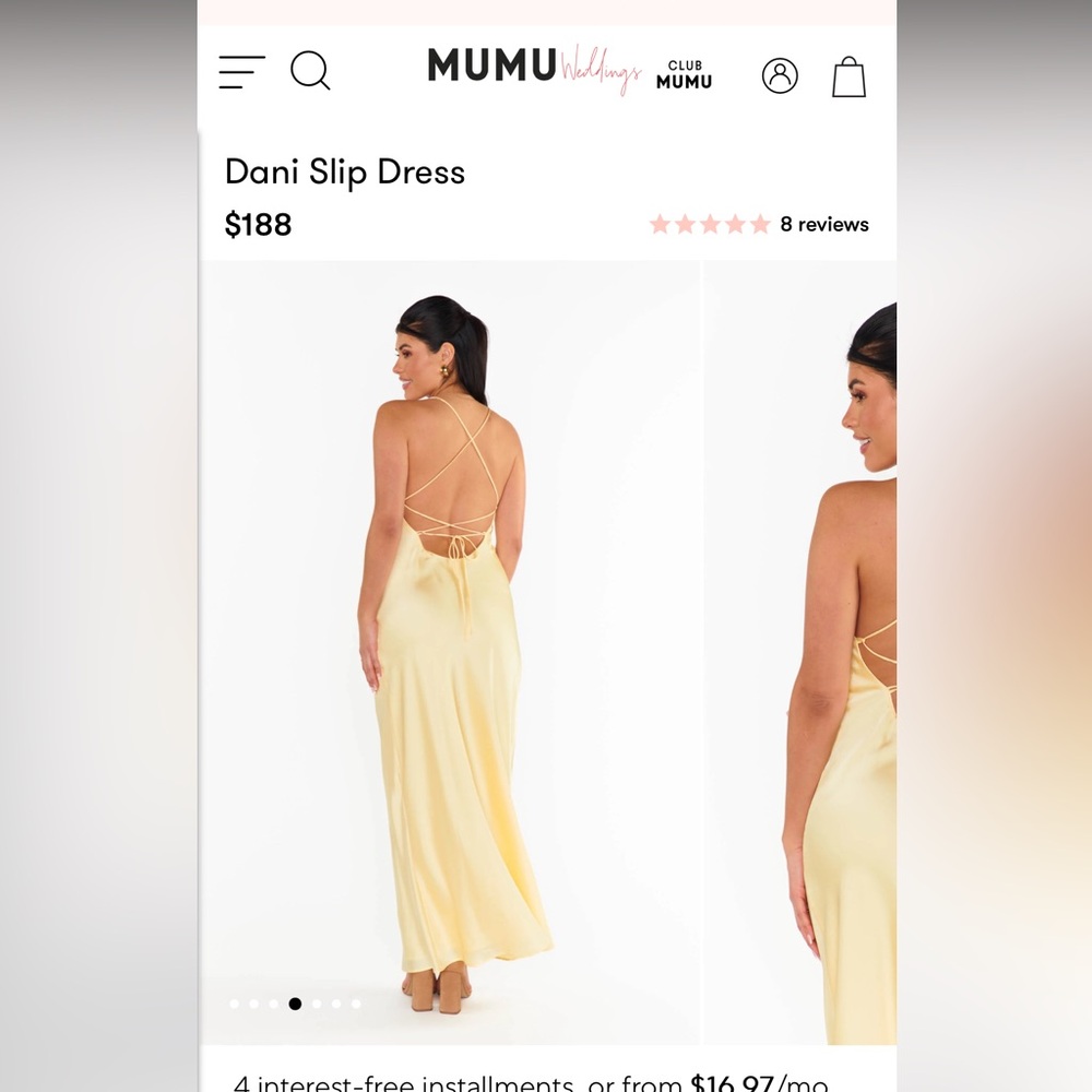 Show Me Your Mumu Bridesmaids Dress - Dani Slip Dress